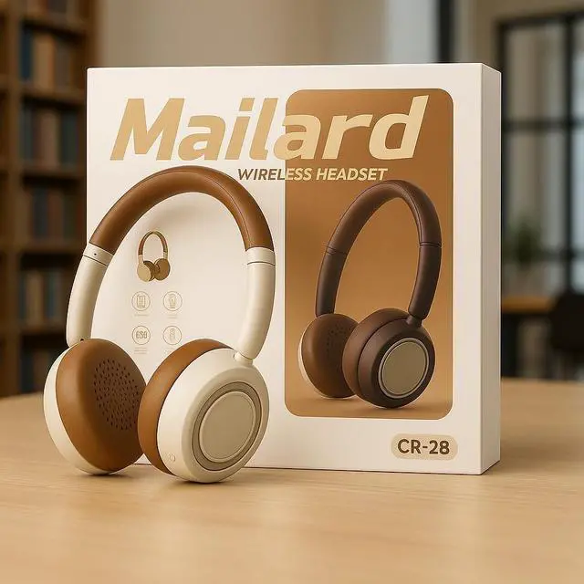 Main image of auvstar Wireless Over-Ear Headphones with Active Noise Cancelling, 35-Hour Battery, Bluetooth 5.2, Hi-Fi Stereo, Foldable Design, Comfortable Earmuffs - White