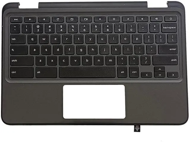 Alt view image 2 of 5 - Lyinsen Replacement for Dell Chromebook 11 3100 Laptop Upper Case Palmrest Keyboard Assembly Part 11.6" 0TK87M TK87M AP2FH000500 Top Cover Black