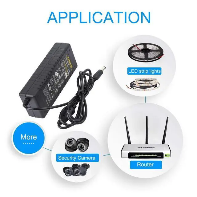 Alt view image 2 of 5 - Compatible with Beelink/GMKtec/TRIGKEY/Kamrui/ACEMAGICIAN Mini PC 19V 3.42A Power Supply Adapter (Input AC 100V-240V, Output DC 19 Volt 3 .42 Amp 57 Watt), DCUniversal