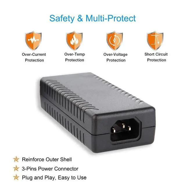 Alt view image 4 of 5 - Compatible with Beelink/GMKtec/TRIGKEY/Kamrui/ACEMAGICIAN Mini PC 19V 3.42A Power Supply Adapter (Input AC 100V-240V, Output DC 19 Volt 3 .42 Amp 57 Watt), DCUniversal