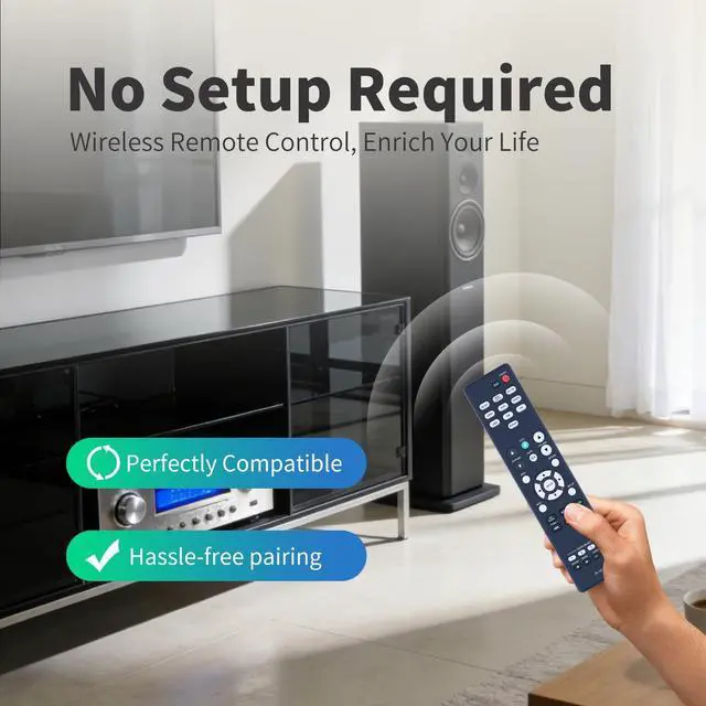 Alt view image 5 of 5 - MOVHEIYL RC-1254 Replacement Remote Control for Denon AV Receiver AVR-S570BT