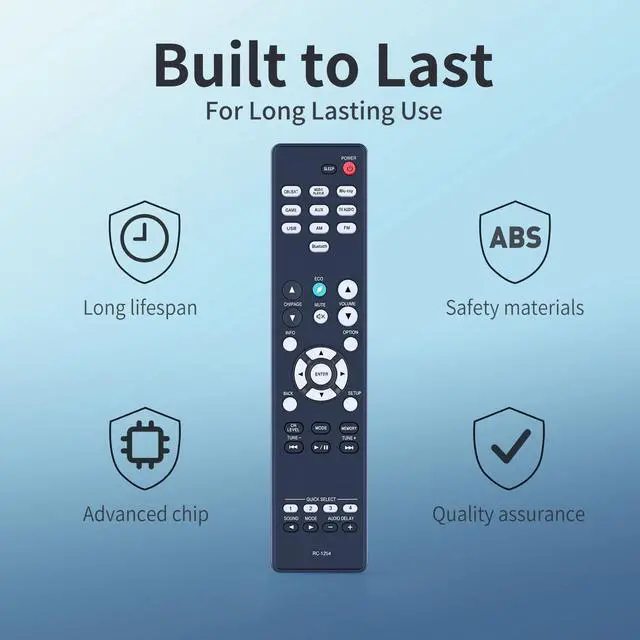 Alt view image 2 of 5 - MOVHEIYL RC-1254 Replacement Remote Control for Denon AV Receiver AVR-S570BT