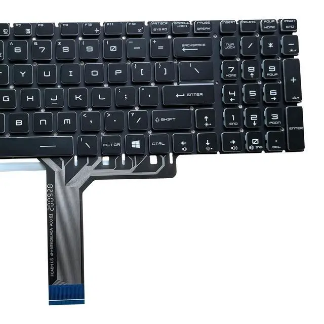 Alt view image 5 of 5 - New Laptop Keyboard for MSI GE62 GS60 GS70 GS72 GE72 GT72 MS-1772 MS-16u6 Part Number V143422AK1 19000184 Black Frameless with Backlight US Layout