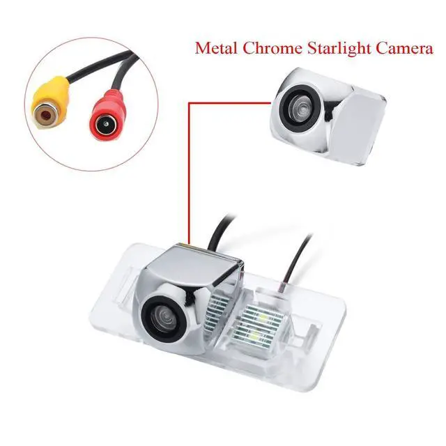 Alt view image 2 of 5 - aSATAH Chrome Starlight Car Rear View Camera for BMW 3 E46 E90 E91 E92 5 E39 E60 E61 X5 E53 E70 & Vehicle Camera's Waterproof and Shockproof Reversing Backup Camera (Chrome Starlight Camera)