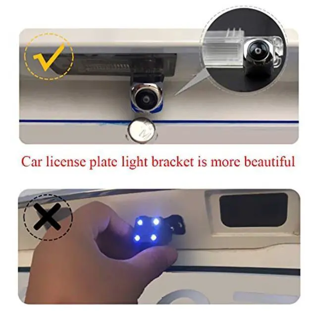 Alt view image 4 of 5 - aSATAH Chrome Starlight Car Rear View Camera for BMW 3 E46 E90 E91 E92 5 E39 E60 E61 X5 E53 E70 & Vehicle Camera's Waterproof and Shockproof Reversing Backup Camera (Chrome Starlight Camera)