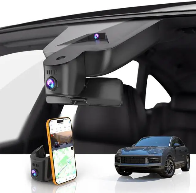 Main image of GATGIT Front 4K Dash Cam Custom fit for Porsche Cayenne(E3) 2019-2026, 911(992) 2020-2024, Panamera(971) 2017-2026, Taycan 2020-2026(Model A),Integrated Camera,OEM,2160P HDR,Parking Mode,5.8G WiFi