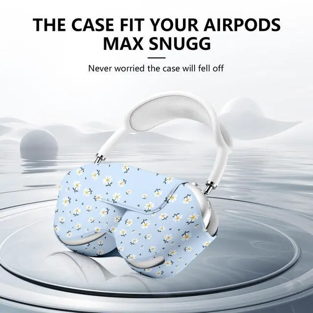 Alt view image 3 of 5 - Compatible for Apple Airpods Max Case,Smart Case Cover Accessories with Sleep Mode Made by PU Leather Original Replacement Carrying Case for Airpod Pro Max Headphones