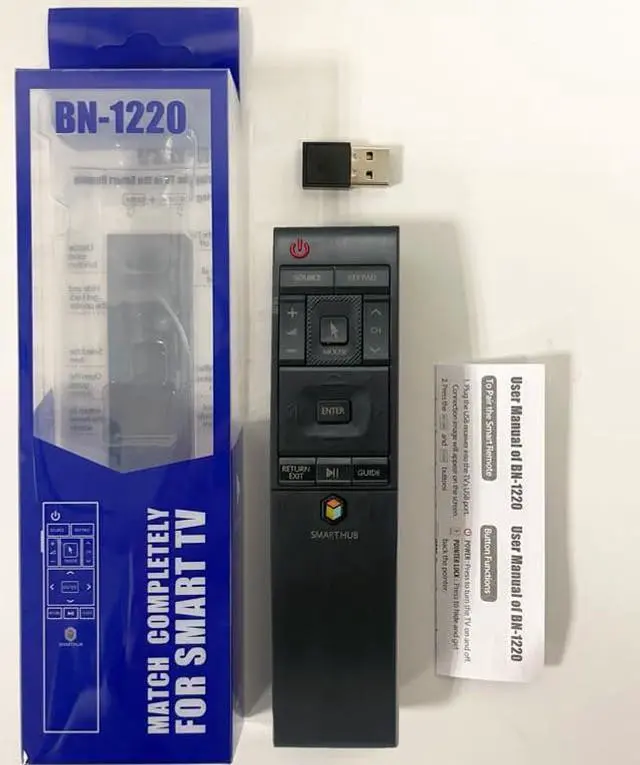Alt view image 5 of 5 - BN59-01220E Remote Control Replacement Compatible with Samsung HUB 4K Curved TV BN-1220 RMCTPJ1AP2 BN5901220E UN55JU6700F
