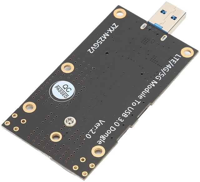 Alt view image 2 of 5 - M.2 NGFF to USB 3.0 Adapter Card, 3042/3052 NGFF (M.2) to USB 3.0 A Adapter with Nano SIM Card Slot for 3G/4G/5G Module
