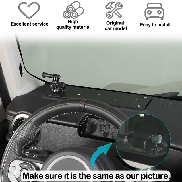 Alt view image 5 of 5 - Car Track Action camera bracket Compatible with Ineos Grenadier 2020 -2026