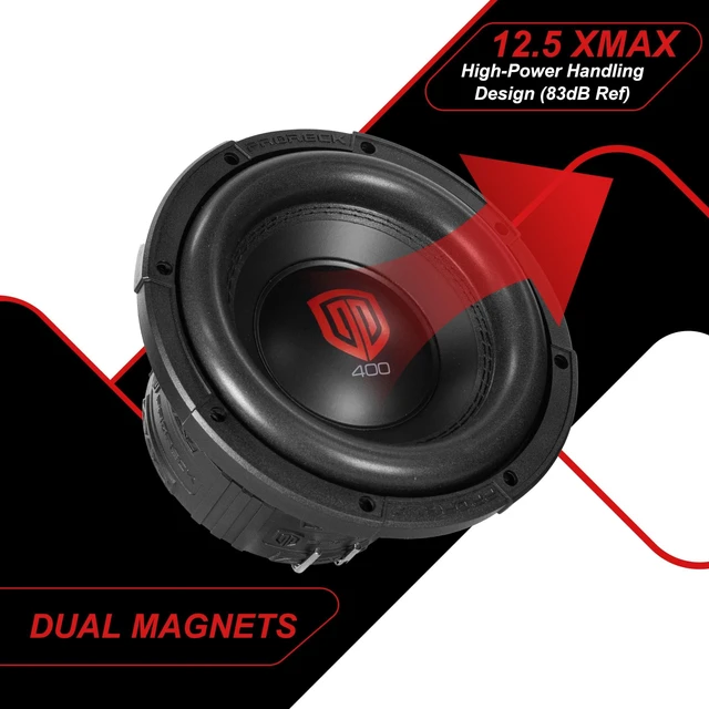 Alt view image 2 of 5 - PRORECK Audio 408 8" Dual Voice Coil, Max Power 1200W Max Power Loud Car subwoofer(Single) (8" Dual-4Ohm)