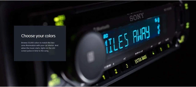 Alt view image 5 of 5 - Sony MEX-N5300BT CD Receiver with Dual Bluetooth, SiriusXM Ready, Front USB, FLAC, Extra BASS + SXV300V1 SiriusXM Vehicle Tuner Bundle
