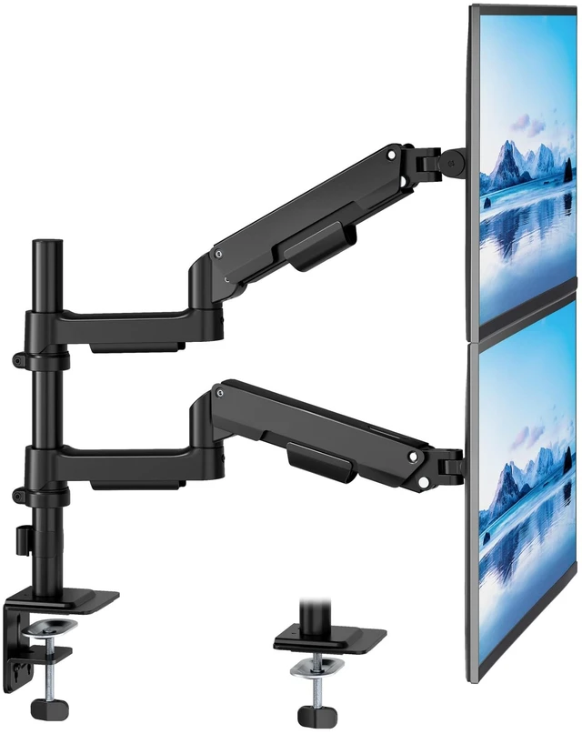 Main image of PEGZONE Dual Monitor Stand for 17-32 Inch Screens,Full Motion Desk Mount