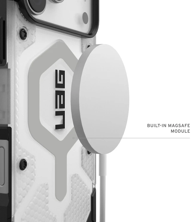 Alt view image 4 of 5 - UAG Pathfinder Clear for iPhone 18 Pro Max Case/17 Pro Max Case, Ice/Silver