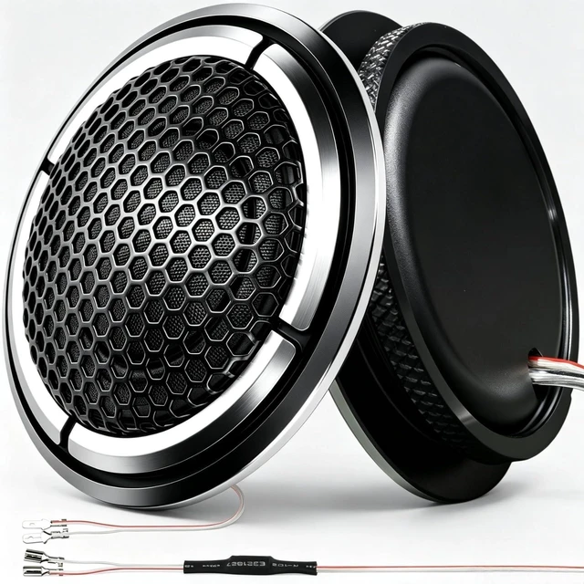 Main image of 1 Inch Car Tweeters 240W Silk Dome Super Tweeters with Neodymium Magnet
