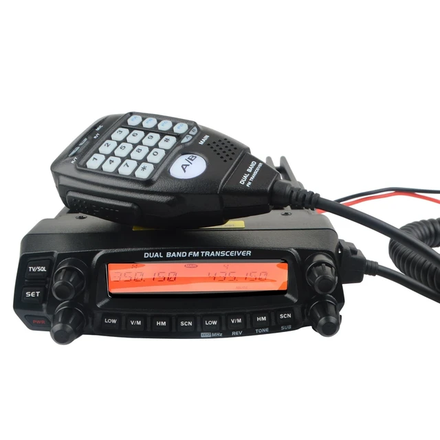 Alt view image 2 of 5 - AnyTone AT-5888UV Mobile Transceiver Dual Band VHF UHF 50W/40W Vehicle Radio with Programming Cable