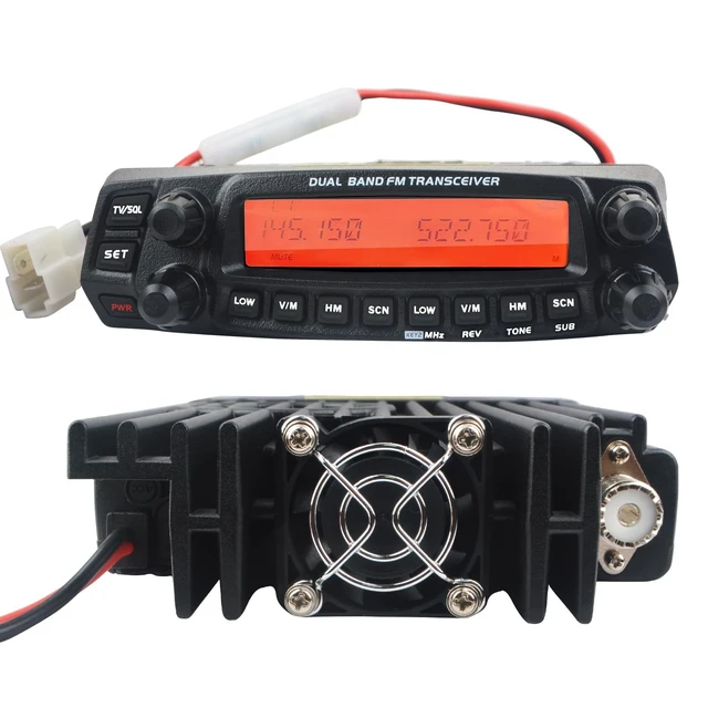 Alt view image 3 of 5 - AnyTone AT-5888UV Mobile Transceiver Dual Band VHF UHF 50W/40W Vehicle Radio with Programming Cable