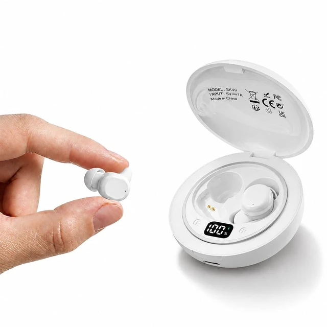 Main image of INSONIXN Mini Sleep Earbuds Bluetooth 6.0 Wireless for Side Sleepers, White