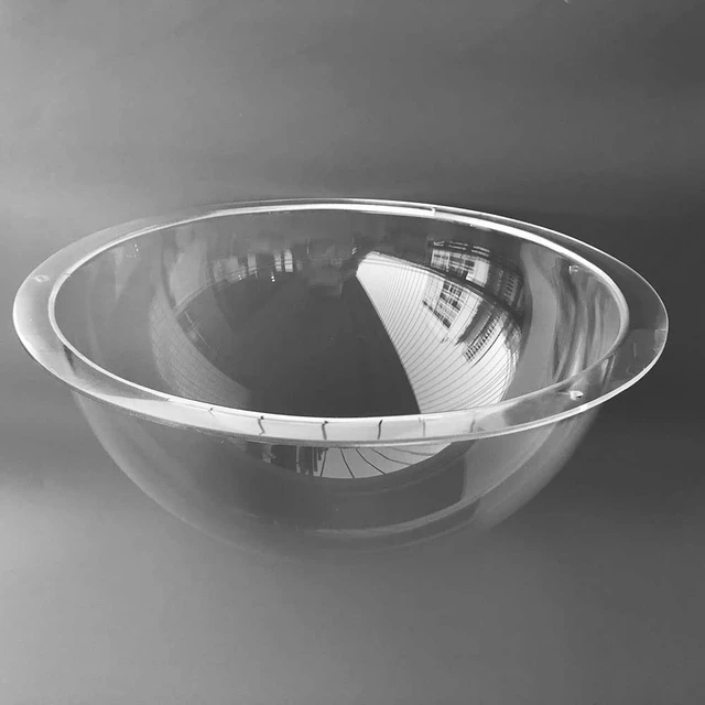 Alt view image 5 of 5 - OwlCat Big Size Diameter 13.3 inch/340MM Acrylic Dome Flange Clear Plastic Hemisphere Indoor/Outdoor CCTV Replacement Clear Dome Camera Cover Security Dome Camera Housing Clear color 340x150 340x150