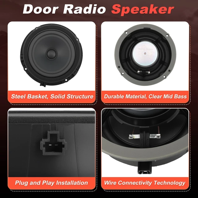 Alt view image 5 of 5 - Motoforti 96330-3W000 Front Door Speaker Assembly for Kia Sportage 2011-2016 7.5 Inch Midbass Car Audio Loudspeaker Left or Right Side Front Door Radio Speaker Coaxial Speakers 963303W000