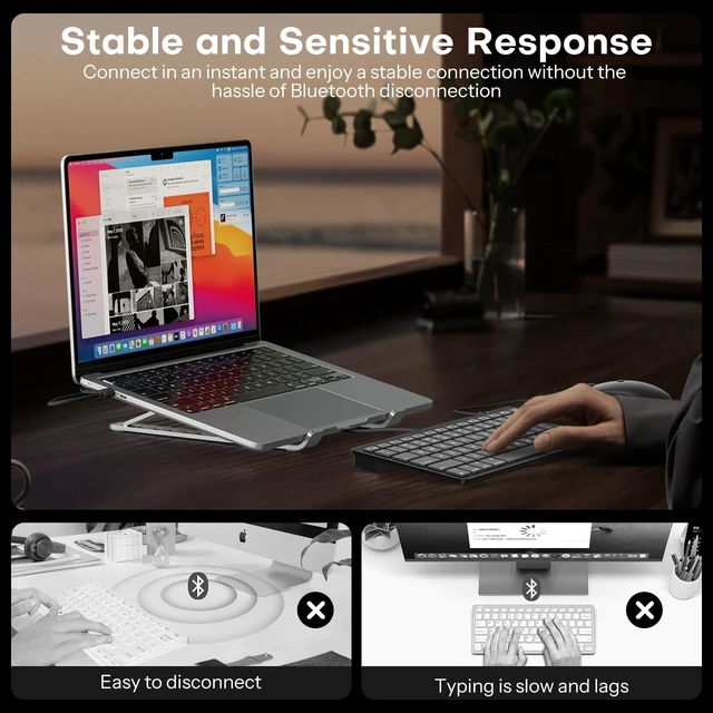 Alt view image 3 of 5 - OMOTON Wired Keyboard and Mouse Combo for Mac, Ergonomic Portable Set