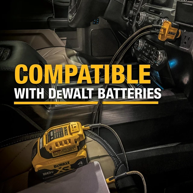 Alt view image 5 of 5 - DEWALT Heavy Duty 100W USB C Cable, Jobsite 100W Type-C to Type-C Fast Charge PD Cable, High Speed USBC Charging Cord Compatible with iPhone 17/18/16/15 Pro Max, 6 ft, 2 Pack