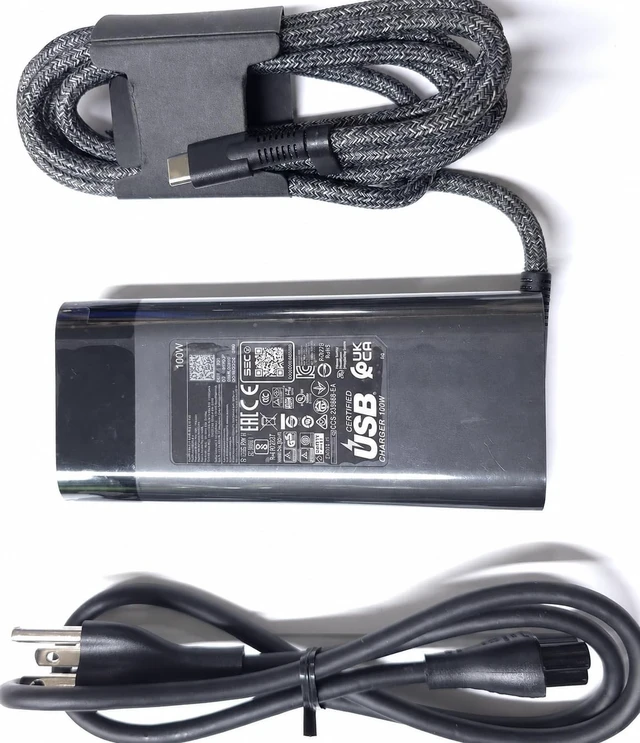 Alt view image 3 of 5 - OEM 100W USB-C Charger AC/DC Adapter for HP TPN-LA31 Envy Pavilion Plus Spectre Fold x360 OmniBook EliteBook ZBook Firefly Series TPN-DA32 N57045-001 N56858-001 002 011 003 PA-1101-08HT 08HG