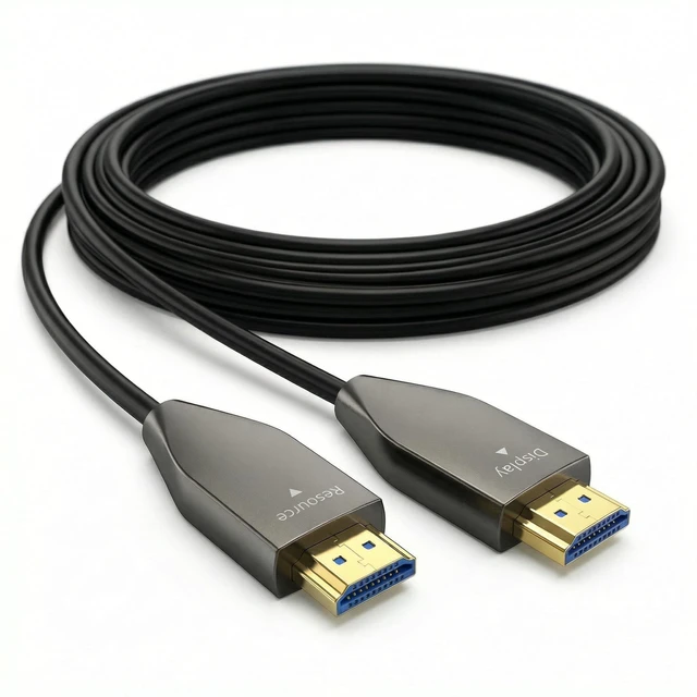 Main image of BOPLYBAY Fiber Optic HDMI Cable, Active Optical Cable (AOC) High Speed HDMI Cord for in-Wall Installation, Home Theater, Projector, TV and Gaming (8K@60Hz, 100, feet)