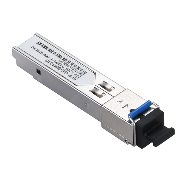 Alt view image 3 of 5 - 6 Pack 3KM SC Connector SFP Module, 1.25G Single-Mode Fiber SC Simplex Connector 1000BASE BiDi 1310nm/1550nm 3km SFP Transceiver Module