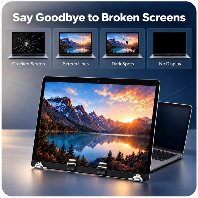Alt view image 4 of 5 - A2338 Screen Replacement for MacBook Pro 13 inch 2020 M1/2022 M2 LCD-Silver