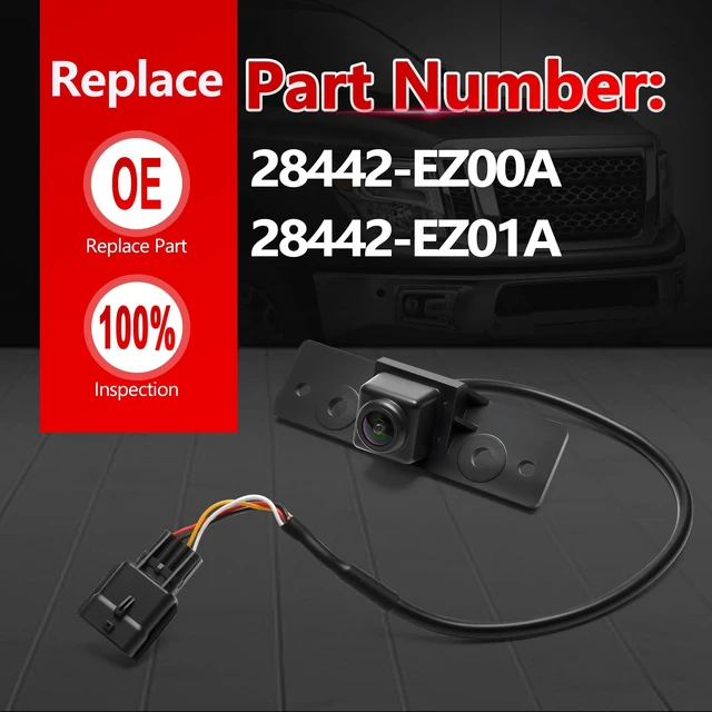 Alt view image 3 of 5 - 28442-EZ00A Rear View Camera Fits for 2016-2018 Nissan Titan XD Backup Camera Replace# 28442-EZ01A