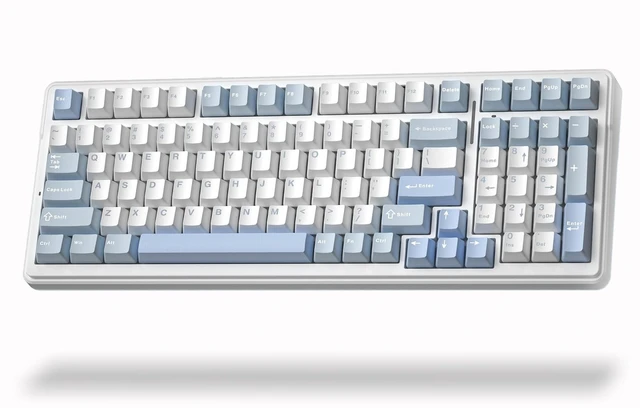Main image of Aula F99 Wireless Silent Mechanical Blue Keyboard with Num Pad for Office