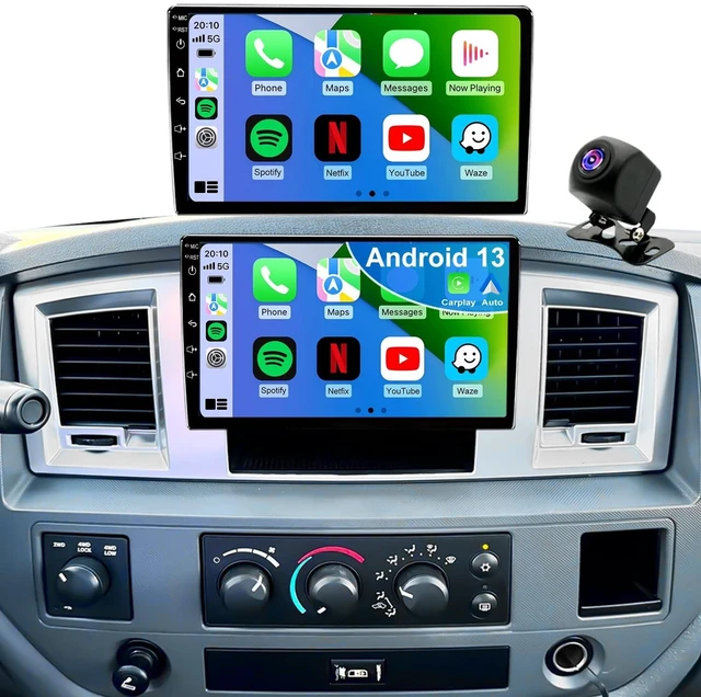 Main image of 64G Upgrade Android 13 Radio for Dodge Ram 1500/2500/3500 2006-2008, Dodge Durango 2004-2009, Jeep Grand Cherokee 2005-2007, Chrysler 300/300c 2005-2007, Wireless CarPlay Android Stereo 9" 5GWi