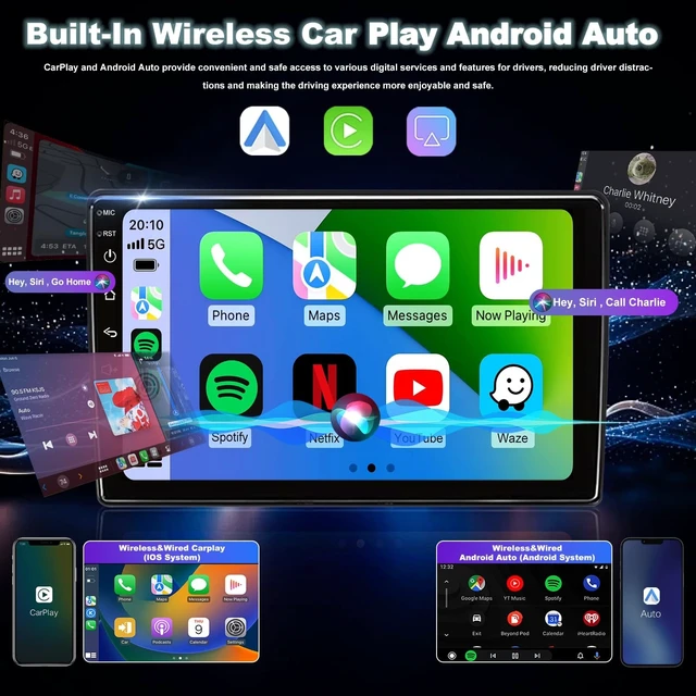 Alt view image 4 of 5 - 64G Upgrade Android 13 Radio for Dodge Ram 1500/2500/3500 2006-2008, Dodge Durango 2004-2009, Jeep Grand Cherokee 2005-2007, Chrysler 300/300c 2005-2007, Wireless CarPlay Android Stereo 9" 5GWi