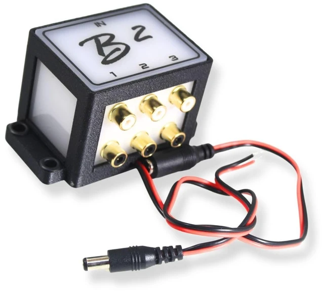 Main image of B2 Audio Cockbox 2x6 RCA Splitter Distribution Block w/RGB LED Lights