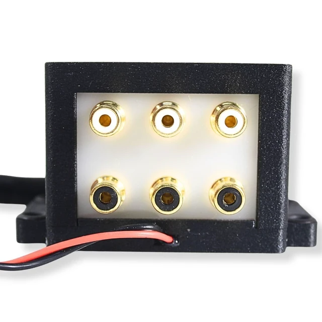 Alt view image 3 of 5 - B2 Audio Cockbox 2x6 RCA Splitter Distribution Block w/RGB LED Lights