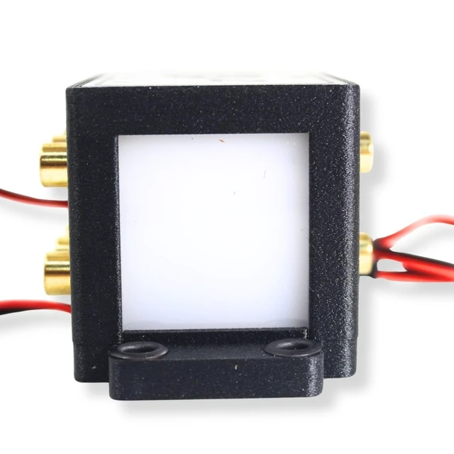Alt view image 5 of 5 - B2 Audio Cockbox 2x6 RCA Splitter Distribution Block w/RGB LED Lights
