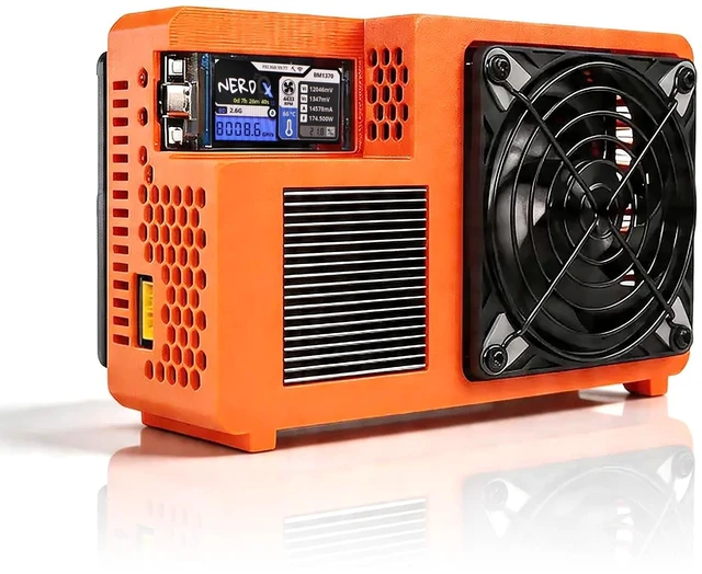 Main image of Bitcoin Home Miner NerdQX 8.0TH/s, Open Source Home Miner with Four BM1370 ASIC Chips, Dual-Fan Plug-and-Play, 170W 2.4G WiFi and Quiet for Crypto Machine Bitcoin Miner for Beginners