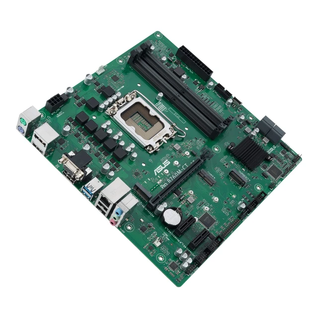 Alt view image 4 of 5 - ASUS Pro B760M-CT-CSM Intel LGA1700(13th&12th Gen)mATX commercial motherboard,DDR5,PCIe 4.0,2xM.2 PCIe 4.0 slots,front USB 3.2 Gen 1 Type-C,D-Sub,TPM IC onboard,Q-LED Core,Mono-out header,SMBUS