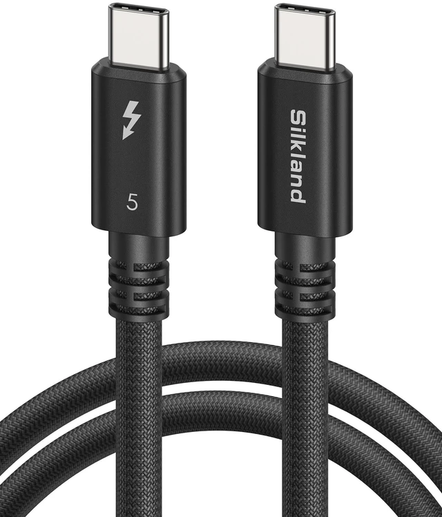 Main image of Silkland 80Gbps Intel-Certified Thunderbolt 5 Cable Passive, 5FT