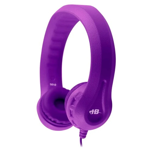 Alt view image 2 of 5 - HamiltonBuhl FlexPhones Kids Foam Headphones 10Pack Durable EVA Foam, VolumeLimited 85 dB, ChewResistant DuraCord, Safe BPAFree Design for Classroom Use Purple
