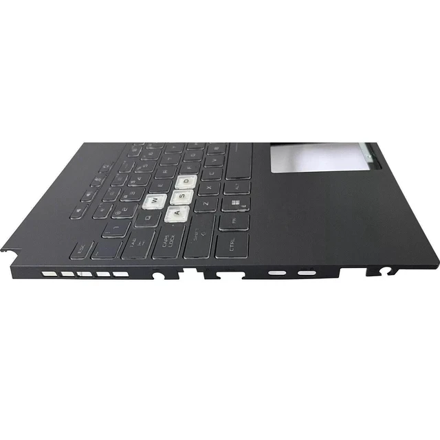Alt view image 5 of 5 - New Replacement for ASUS TUF Dash 15 FA507/FX507 Series FA507R/RC/RE & FX507Z/ZM/ZR Laptop Palmrest Upper Case Backlit Keyboard Assembly Part 90NR0951-R31 90NR09F4-R31US0 6070B2137812 (Single Color