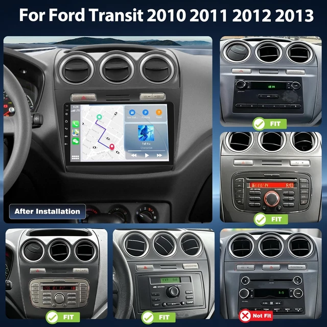 Alt view image 2 of 5 - 4+64G Android Car Radio for Ford Transit Connect 2010 2011 2012 2013