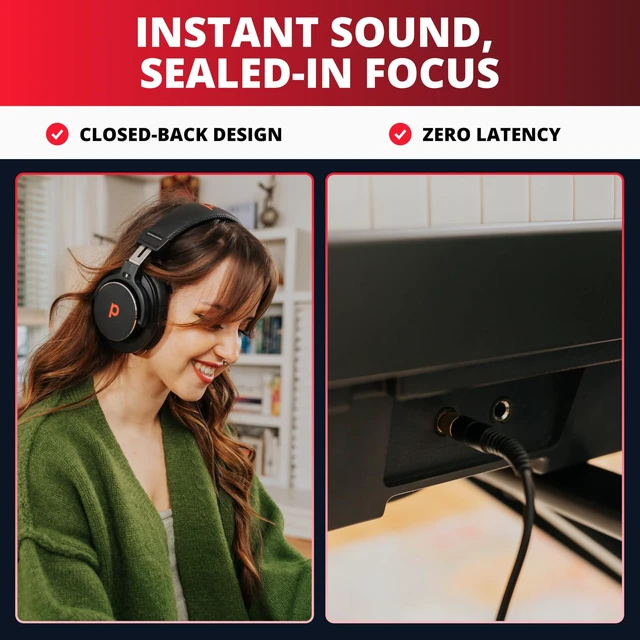 Alt view image 5 of 5 - Pianote H800P Headphones