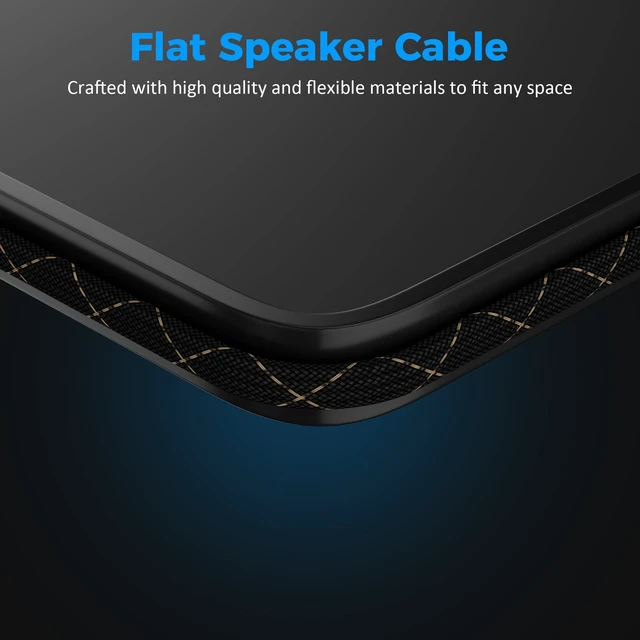 Alt view image 4 of 5 - 16/2 Speaker Wire 100 Feet, 16AWG Gauge Speaker Cable, Direct Burial, Durable Nylon Braided, in Wall, 2 Conductors, OFC Oxygen-Free Copper, for Car Audio Stereos, Home Theater, Surround Sound, Radio