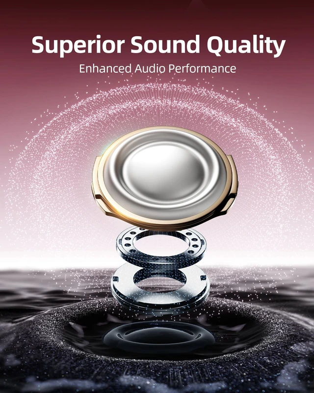 Alt view image 5 of 5 - Wireless Earbuds Bluetooth Headphones Over Ear Hooks Ear Buds with 80H Playtime, LED Power Display, Dual Mic Clear Calls, Sports Wireless Ear Buds Bluetooth Earbuds for Running Gym Worko