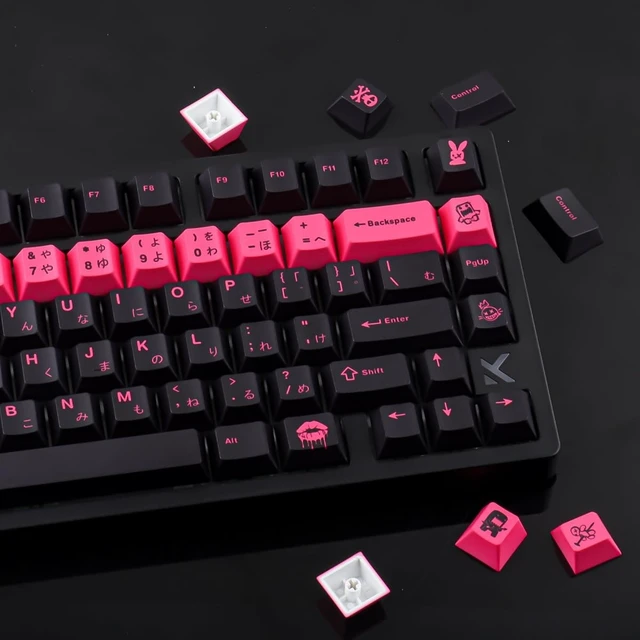 Alt view image 3 of 5 - Tsungup Japanese Keycaps - Retro Cherry Profile 132 Key caps Keyboard