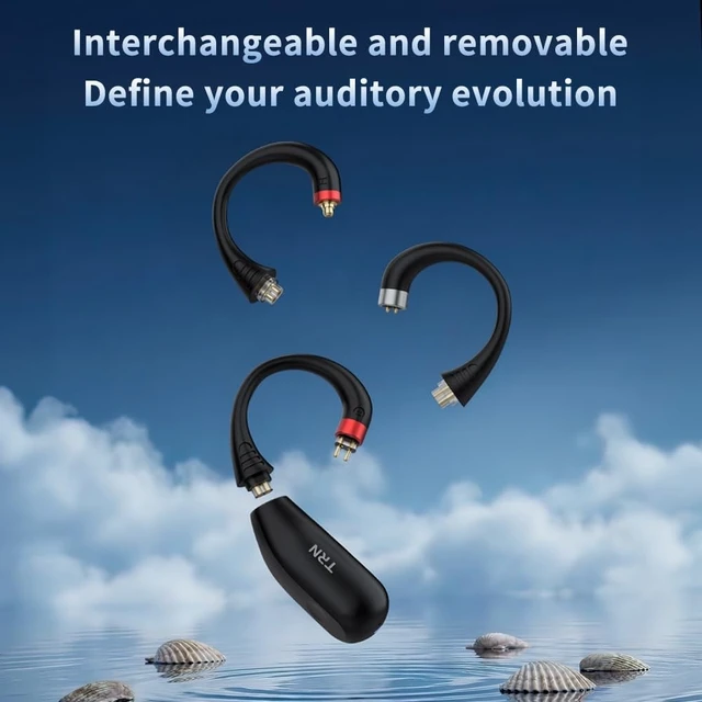 Alt view image 2 of 5 - Fanmusic TRN Scallop Wireless IEM Ear Hook Bluetooth 6.0 Earphone Module Swappable Adapter(Headphones not Included) (MMCX)