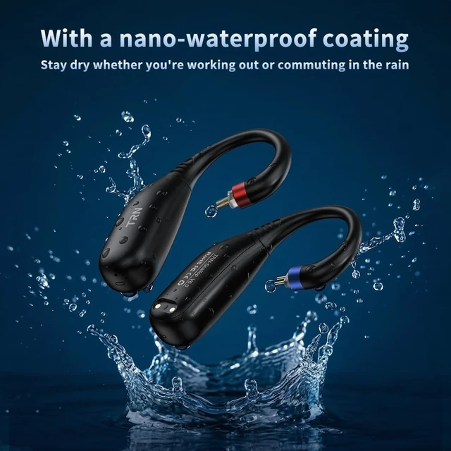 Alt view image 3 of 5 - Fanmusic TRN Scallop Wireless IEM Ear Hook Bluetooth 6.0 Earphone Module Swappable Adapter(Headphones not Included) (MMCX)