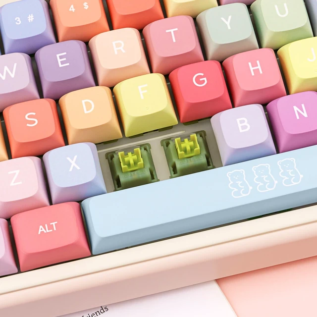 Alt view image 5 of 5 - ZERRIOY 133 Keys PBT Dye Sublimation Rainbow Candy Theme Custom Keycap Set